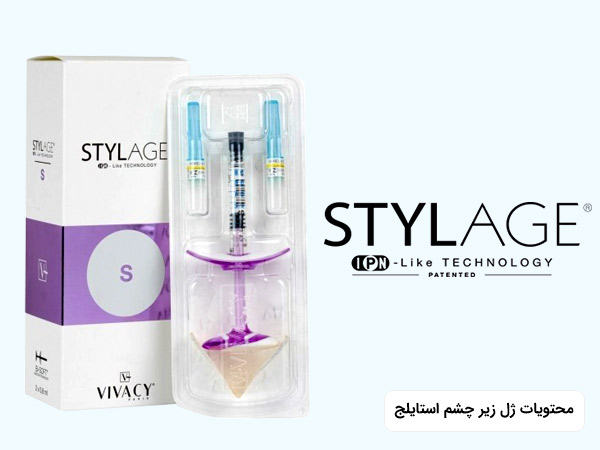 محتویات داخل جعبه ژل s استایلج فرانسه