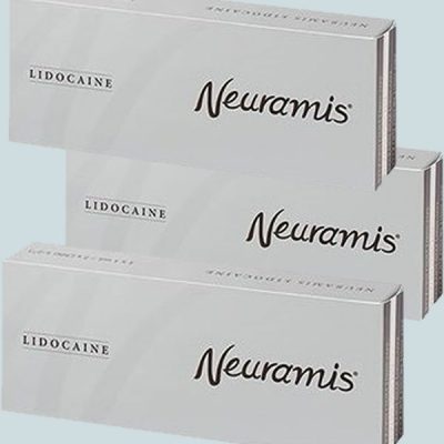 قیمت ژل زیر چشم نورامیس لیدوکائین دار یا همان ژل زیر چشم نورامیس با زمینه آبی کم رنگ