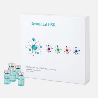 ویال و پک درماهیل اچ اس ار برای مزوتراپی با زمینه سفید . قیمت و خرید با این تصویر درارتباط می باشد