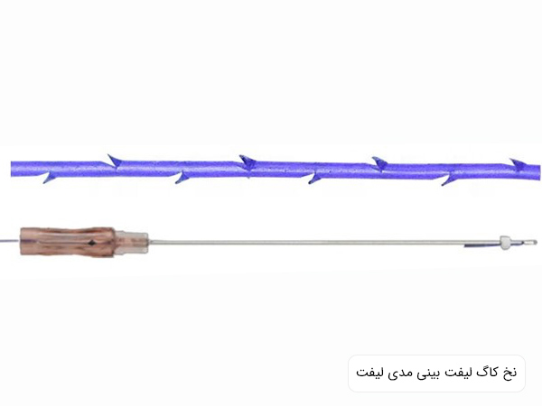 نخ کاگ مديليفت مخصوص بينی در پس زمينه سفيد.