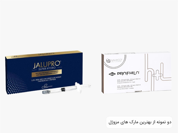 مزوژل جالپرو و پروفايلو در پس زمينه شيری رنگ
