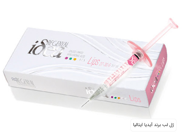 يک عدد ژل لب آيديا ايتاليا در پس زمينه سفيد.
