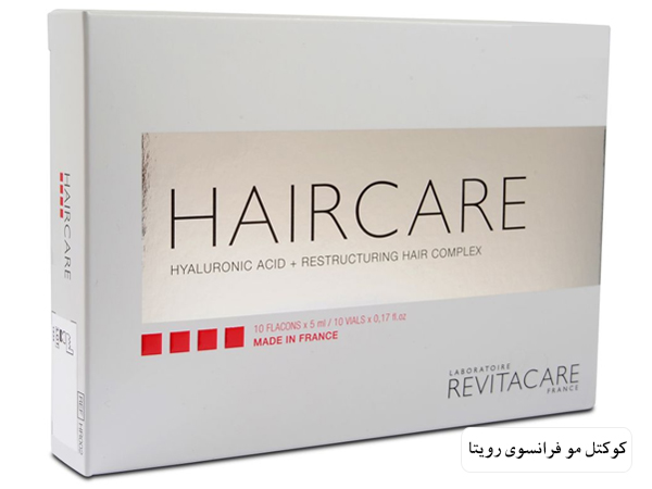 یک عدد کوکتل مو برند رویتاکر فرانسه در پس زمینه سفید.