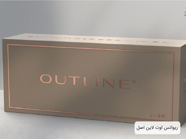 يک عدد ژل ريوانس اوت لاين اصل در پس زمينه طوسي رنگ