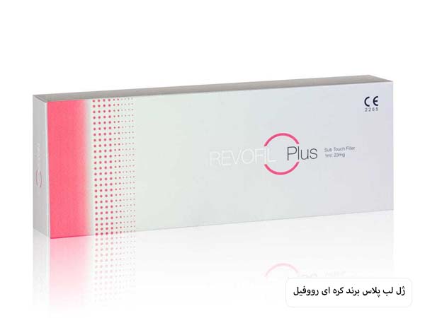 یک بسته ژل لب رووفیل پلاس ساخت کره در پس زمینه سفید.